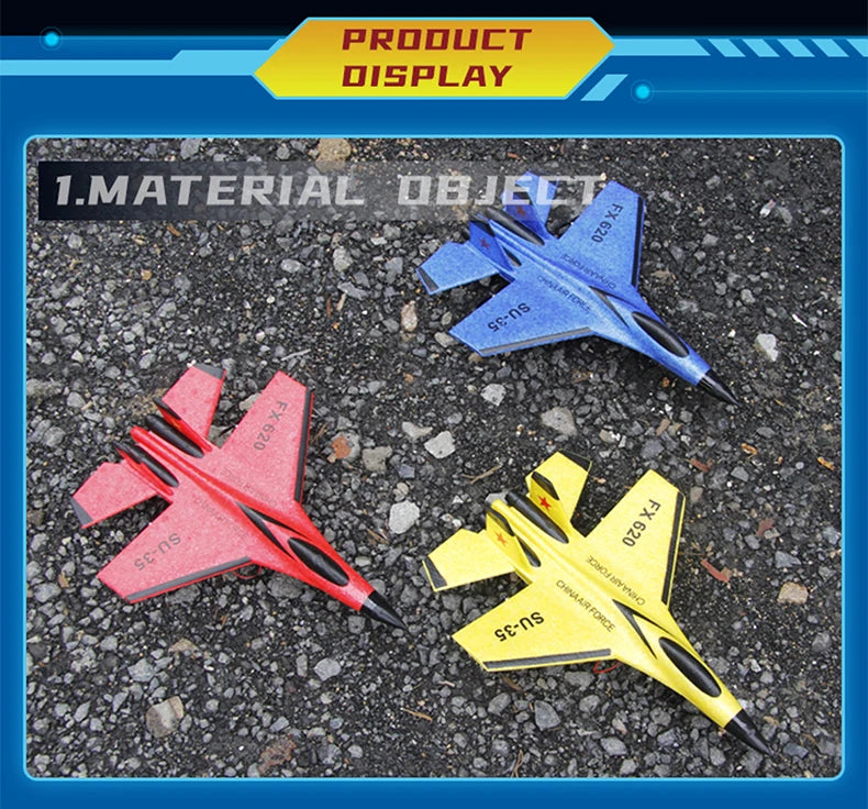 SU35 2.4G RC Foam Fighter Glider Airplane – Remote Control EPP Fixed Wing Plane