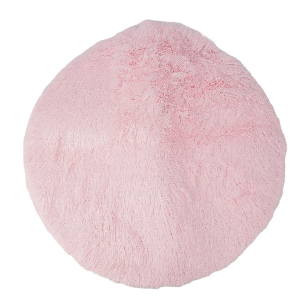 Super Soft Shaggy Area Rug – Anti-Slip 4cm Pile Round Rug for Living Room & Bedroom, 12 Colors & 3 Sizes
