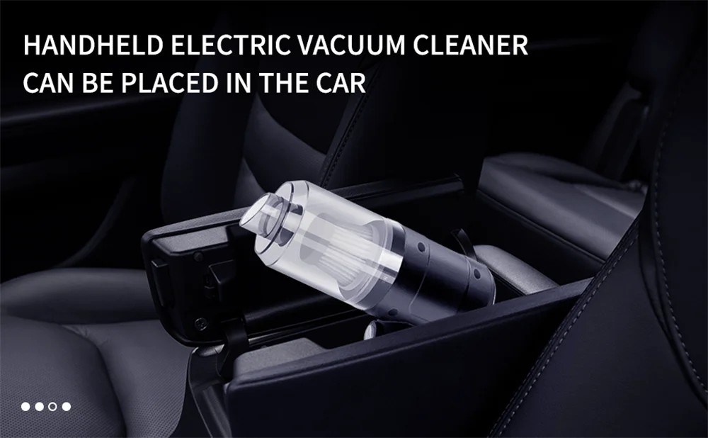 Cordless Handheld Car Vacuum – 15,000Pa Suction & Blower