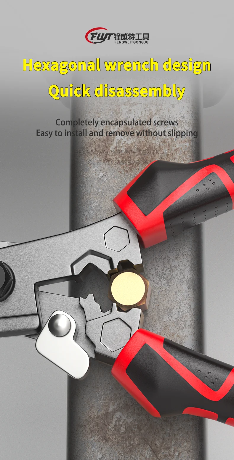Multi-Functional Electrician Scissors — Heavy-Duty Cable Cutter, Crimping Tool & Sheet Metal Shears