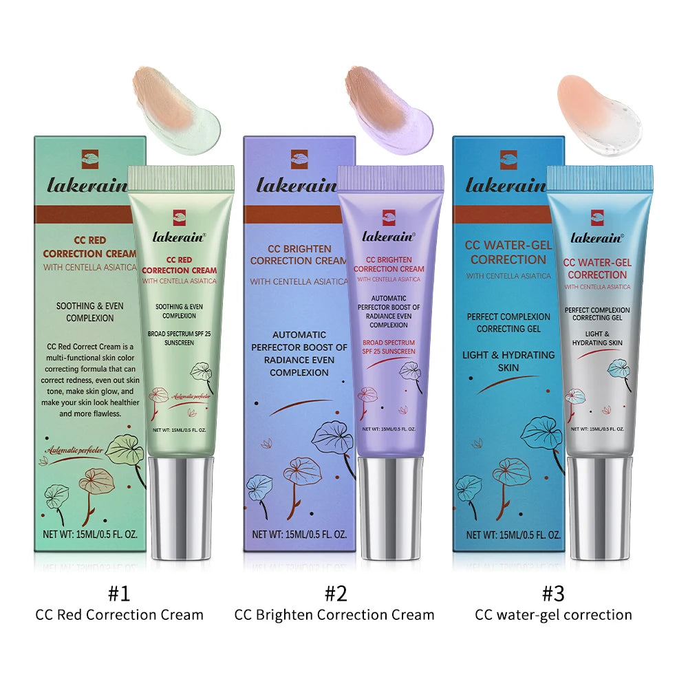 3-Pack CC Cream Color-Changing Foundation — Korean High Coverage Liquid