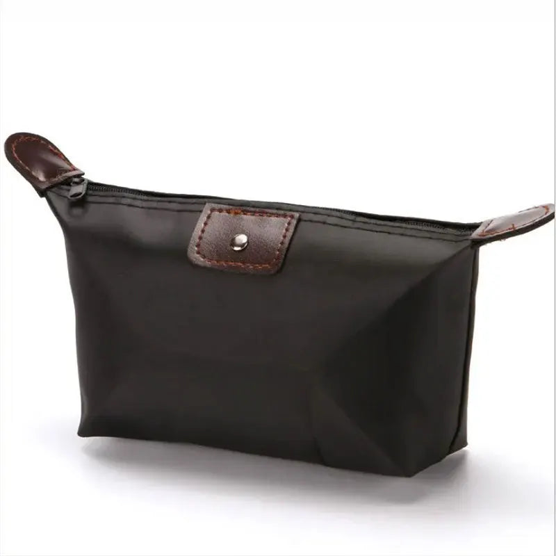 Colorful Waterproof Dumpling Cosmetic Bag – Mini Cute Toiletry Makeup Tote Purse for Women