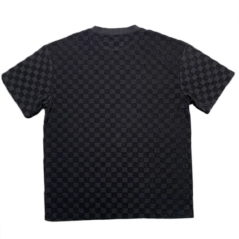 Men's Oversized Chessboard Plaid Shirt & Shorts Set – Loose Summer Leisure 2-Piece