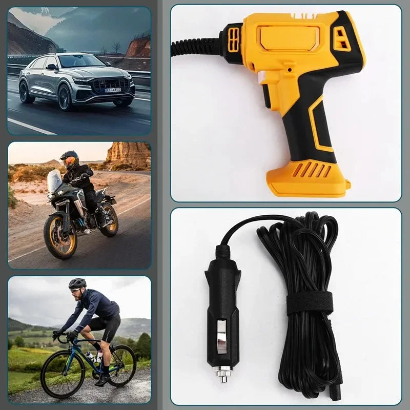 Cordless Tire Inflator with Digital Pressure Control
