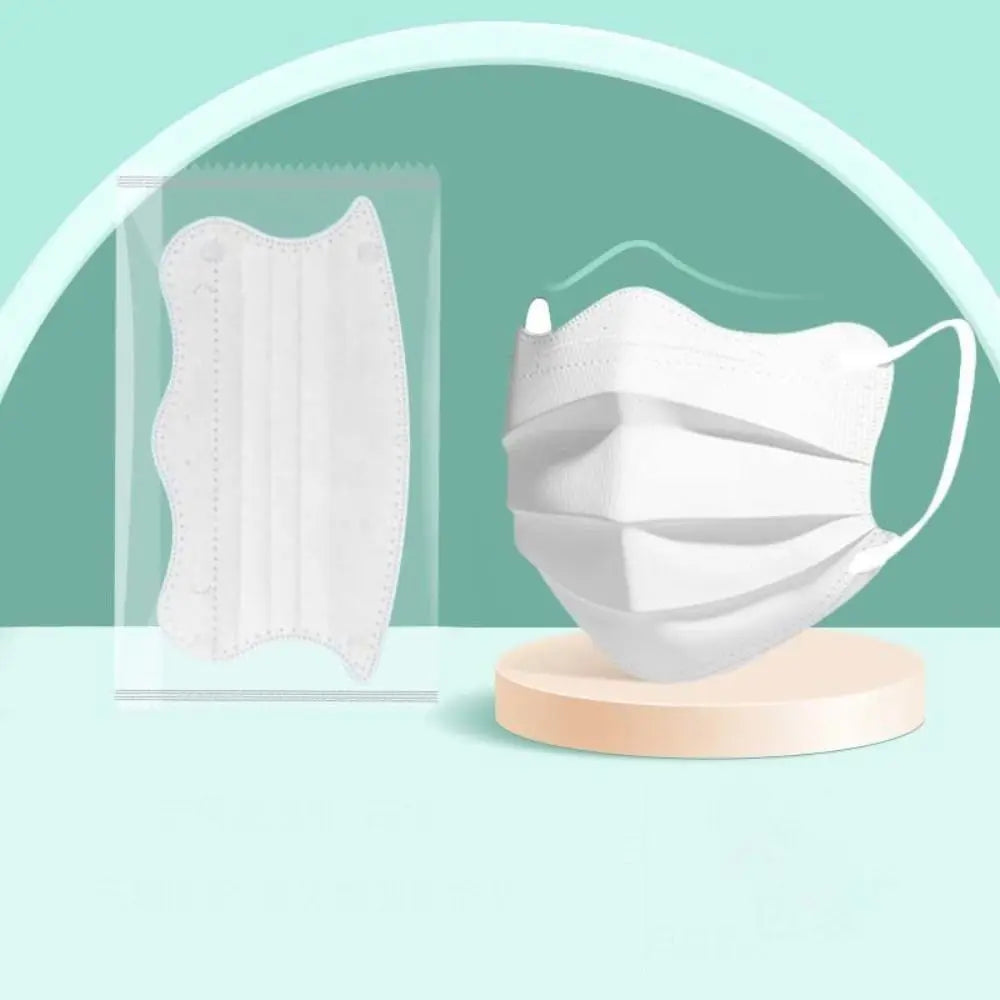 Butterfly-Shaped 3-Layer Disposable Face Masks — 50 Pack