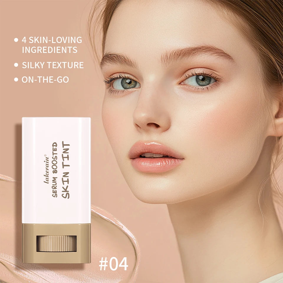 Skin Tint Foundation Stick — Waterproof Nourishing Tinted Serum Contour Balm