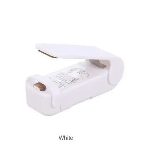 Keep Food Fresh Longer — Mini Portable Heat Bag Sealing Machine | Airtight Seal, Thermal Plastic Food Bag Closure, Battery Powered