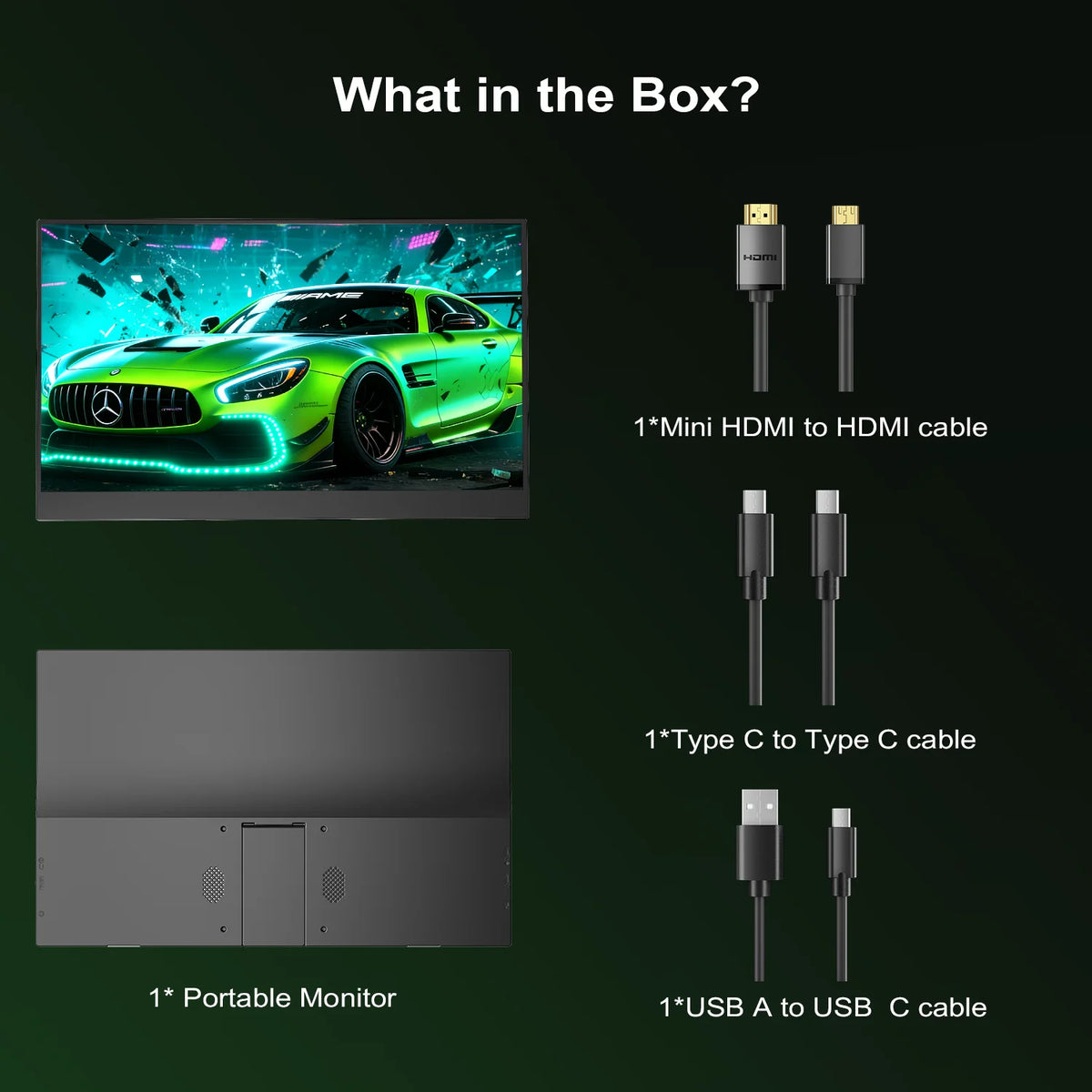 15.6-Inch Portable Monitor – Full HD IPS & Adjustable Stand