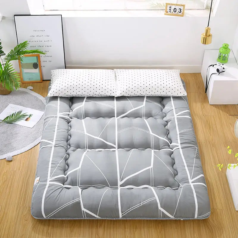 Japanese Thickened Tatami Floor Mat – Soft Cushion, Foldable Lazy Home Sleeping Pad, Bedroom Artifact