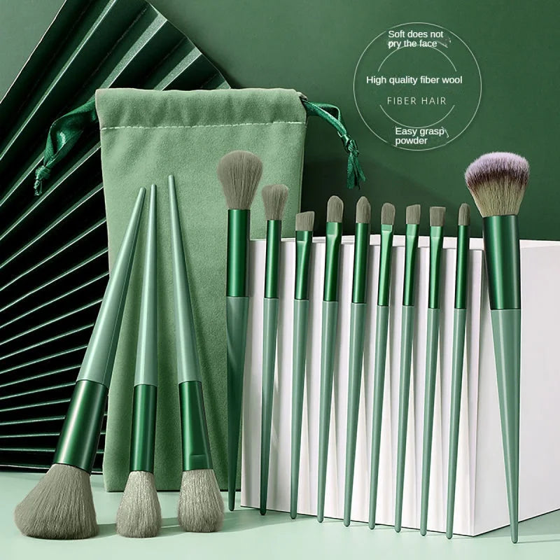 Soft Hair Makeup Brush Set — Foundation & Blush