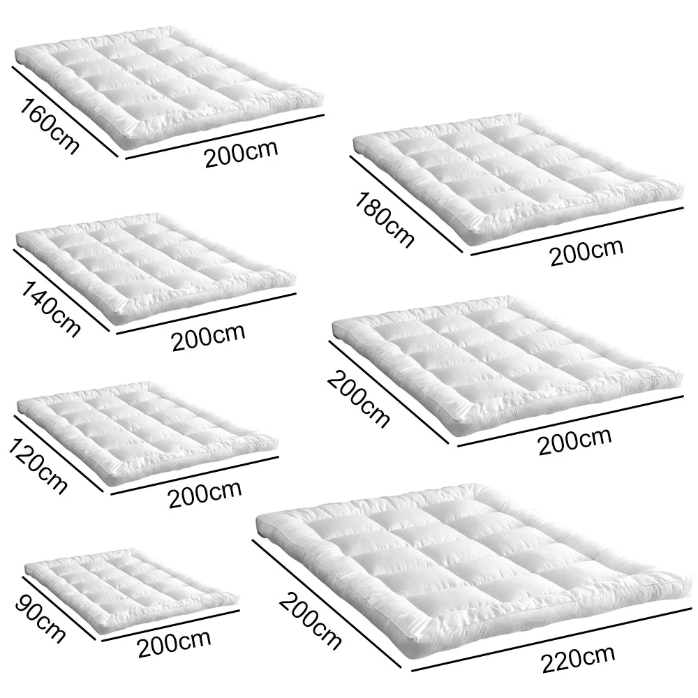 Thickened 3D Fiber Mattress – Soft Cushion, Non-Slip with Band, Multiple Sizes, Bedroom Mattress