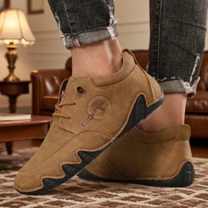 Men's Bonded Leather Slip-On Loafers