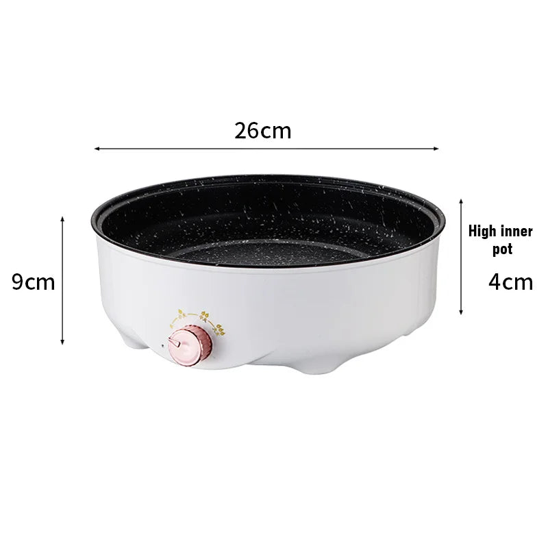 Electric MultiCooker Frying Pan — Non-Stick BBQ, Steak, Fish & Omelette Cooking Machine