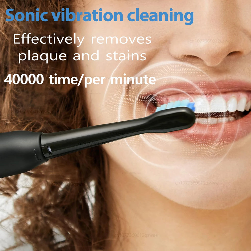 Sonic Electric Toothbrush – 40K VPM, 6 Modes, 8 Brush Heads, Smart Timer, Type-C Rechargeable