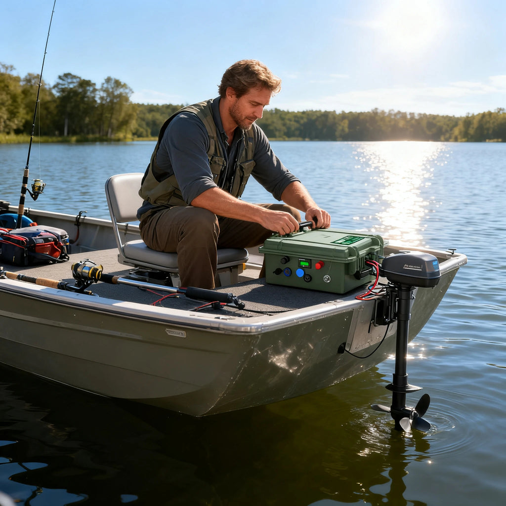 LiFePO4 12V 200Ah Deep Cycle Battery — Built-In BMS for Solar, RV & Marine