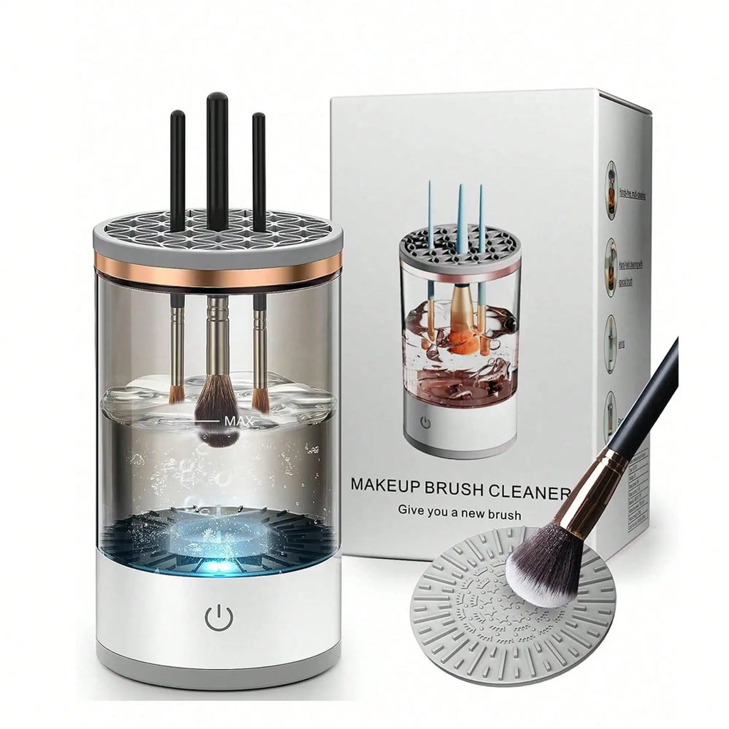 Electric Makeup Brush Cleaner Machine — Automatic Brush Spinner & Dryer for Home & Professional Use