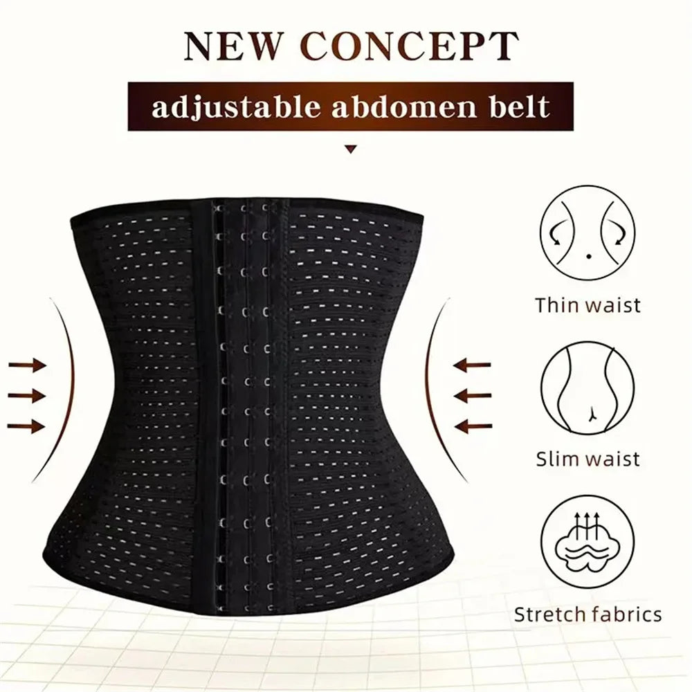 Slim. Support. Recover. — Women’s Tummy Slimming Belly Band Shapewear | Waist Cincher Corset, Postpartum Support, S–XXL, Black