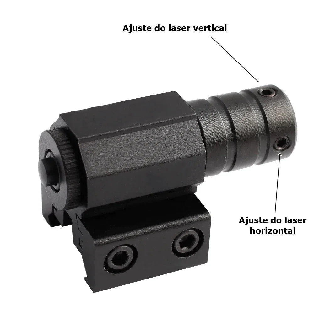 Mini Red Dot Laser Sight – Adjustable 635-655nm with 11mm/20mm Rail Mount