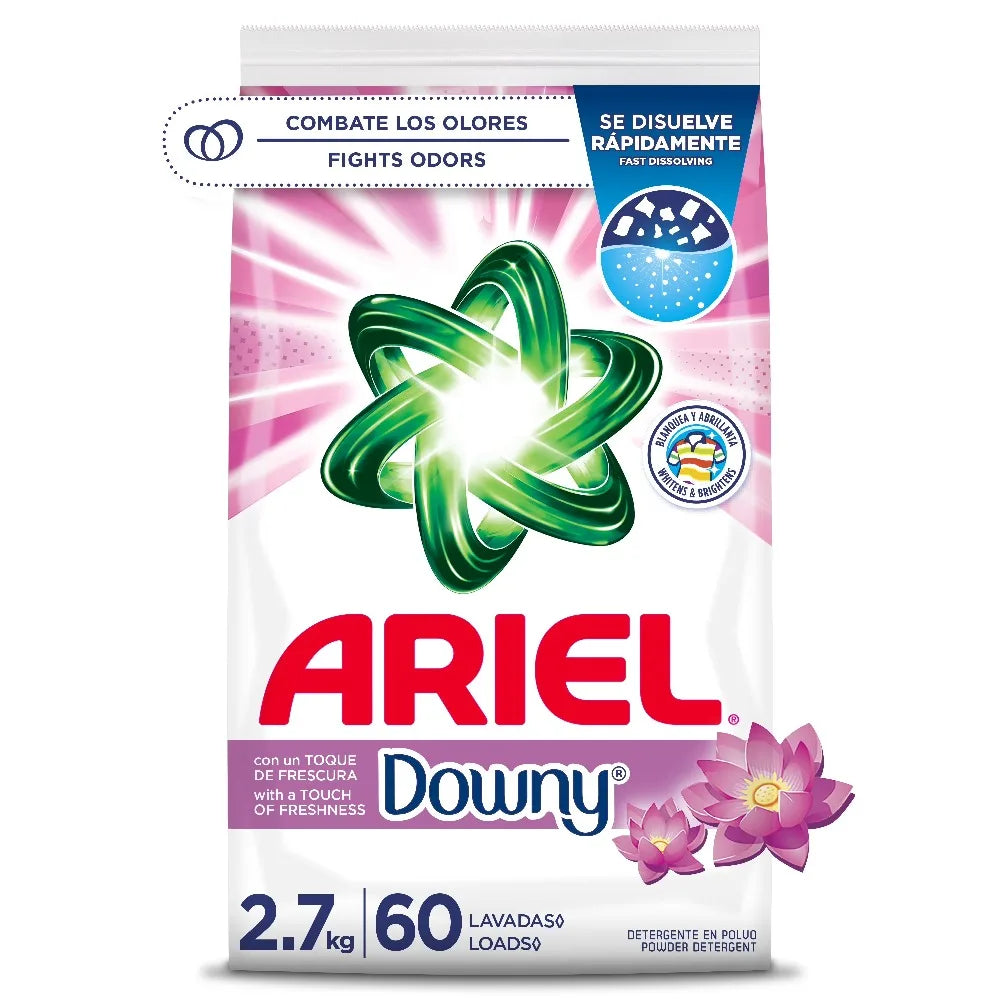 Clean Clothes with a Touch of Luxury — Laundry Detergent Powder with Downy Freshness | 60 Loads, 2.7 kg