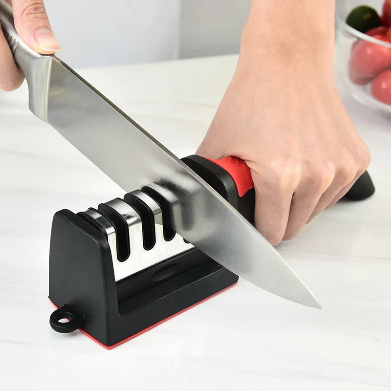 4-Segment Knife Sharpener — Multi-Functional Handheld Sharpening Stone