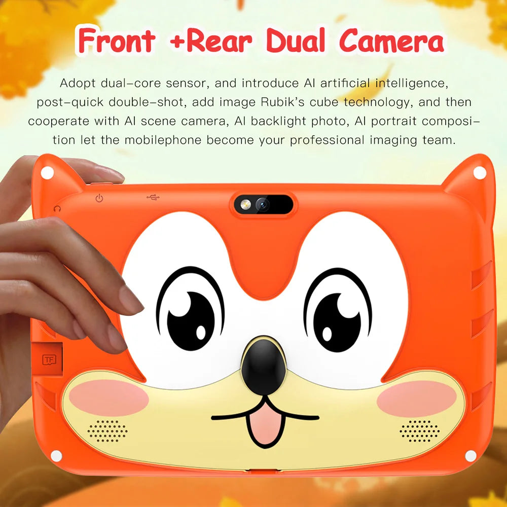 BDF 7" Kids Tablet – 4GB RAM, 64GB, Android 13, 5G Wi-Fi, Dual Camera