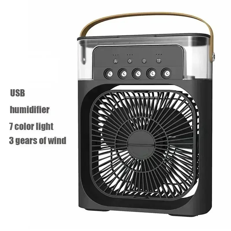 3-in-1 Portable Air Cooler — Fan, Air Conditioner & LED Humidifier for Home & Office