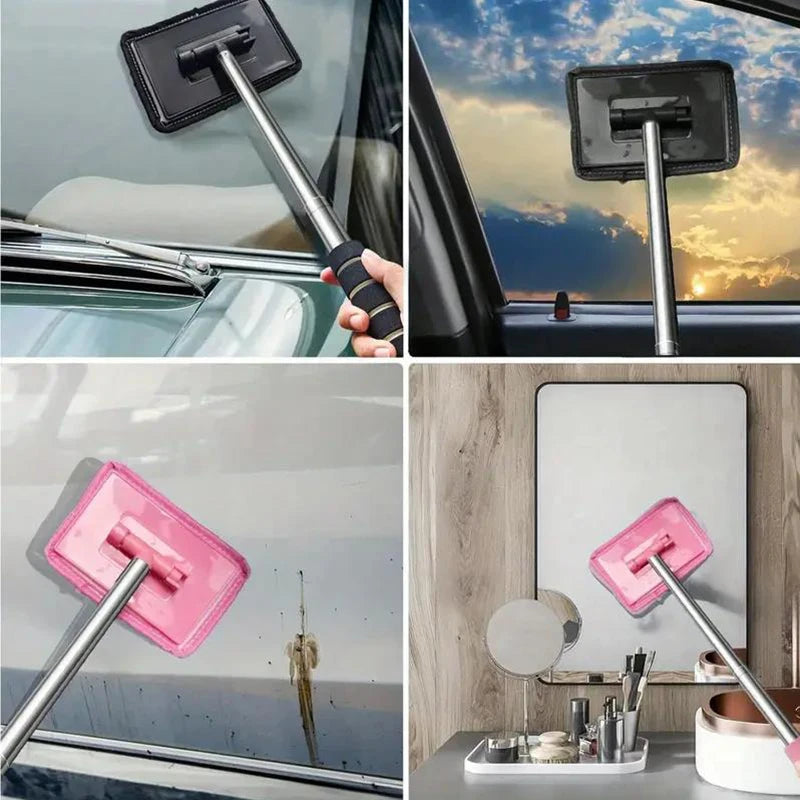 Telescopic Car Windshield Wiper & Squeegee — Multi-Function Glass Scraper, 32–50cm, 5 Colors