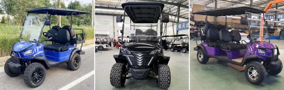 Classic 4-Seat Electric Golf Cart — 5000W Farm & Hunting Cart, 2-Row Seating, Global Best Seller