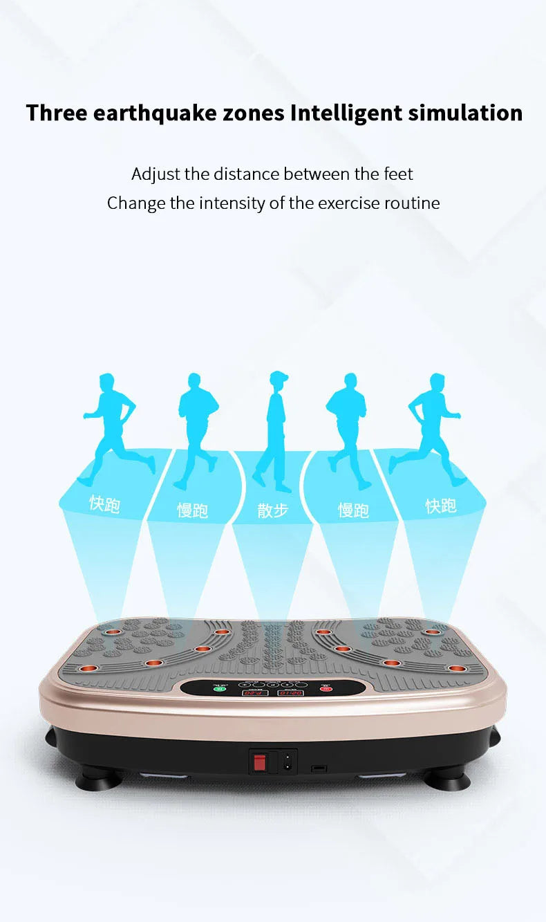 Crazy Fit Whole Body Vibration Plate Machine — Home Cardio & Weight Loss Fitness Platform