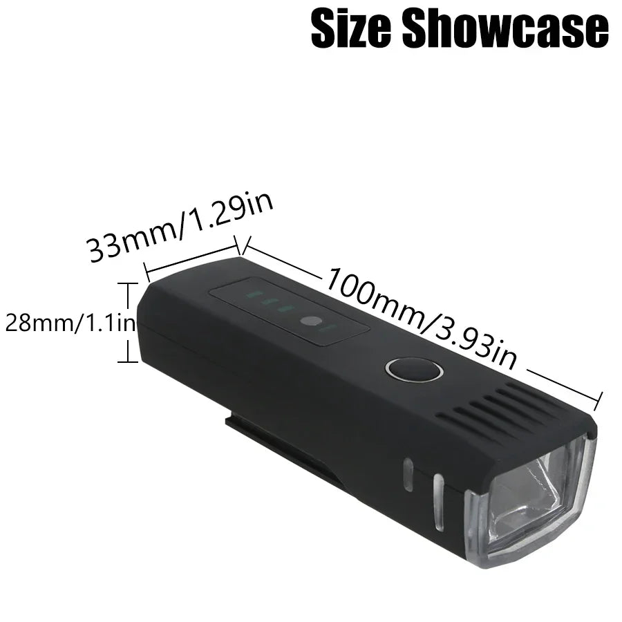 1000 Lumen USB Rechargeable Bicycle Front Light – Bright MTB Bike LED Headlight & Rear Lamp
