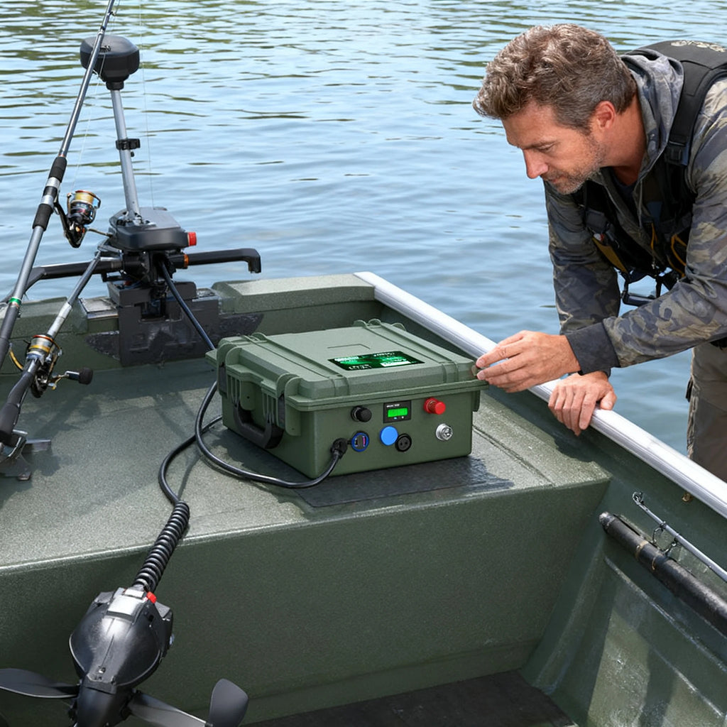 LiFePO4 12V 200Ah Deep Cycle Battery — Built-In BMS for Solar, RV & Marine