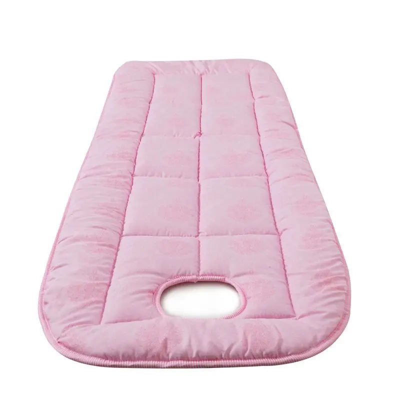 Beauty Salon Massage Bed Mattress Pad – Thickened Anti-Slip Cushion with Face Hole for Spa & Hospital