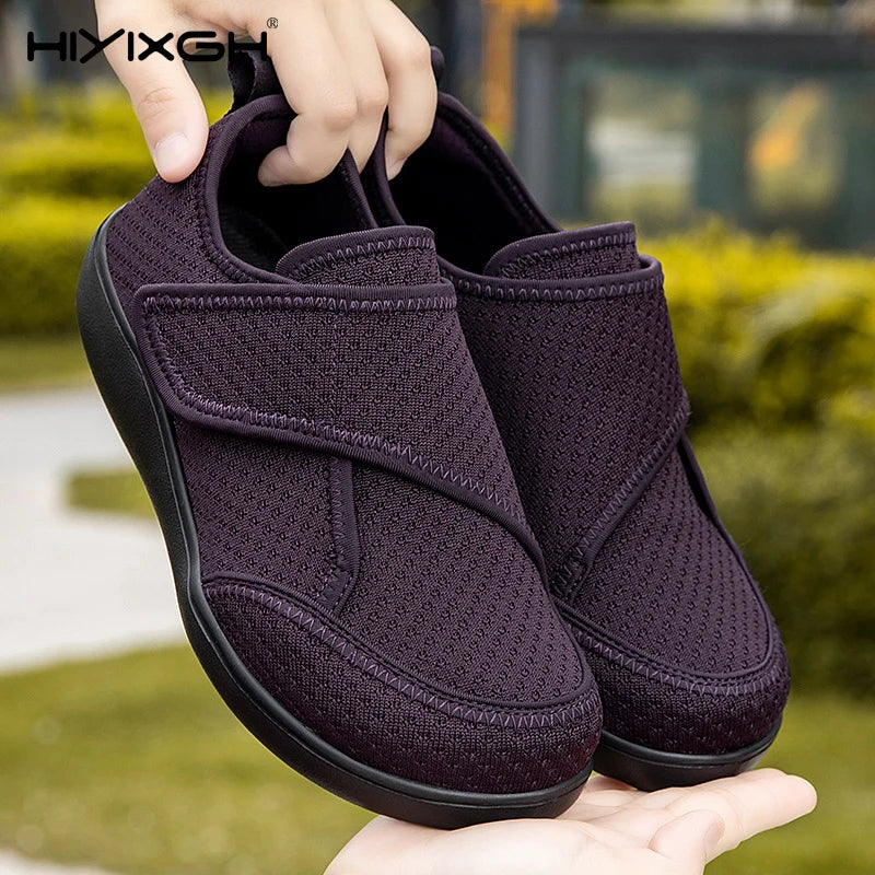 Adjustable Open-Toe Diabetic Shoes for Elderly