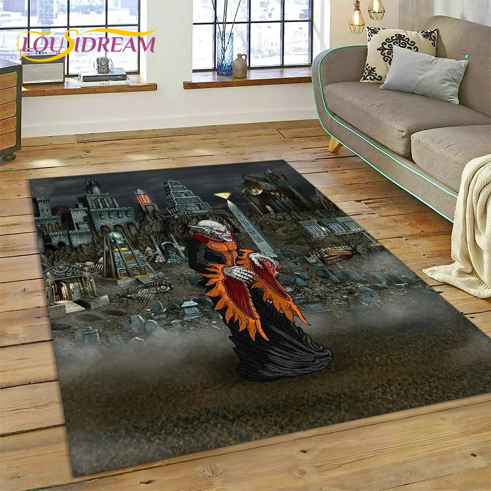 Heroes of Might & Magic Retro Gaming Rug – Non-Slip Floor Mat for Living Room, Bedroom & Sofa, 27 Designs & 9 Sizes