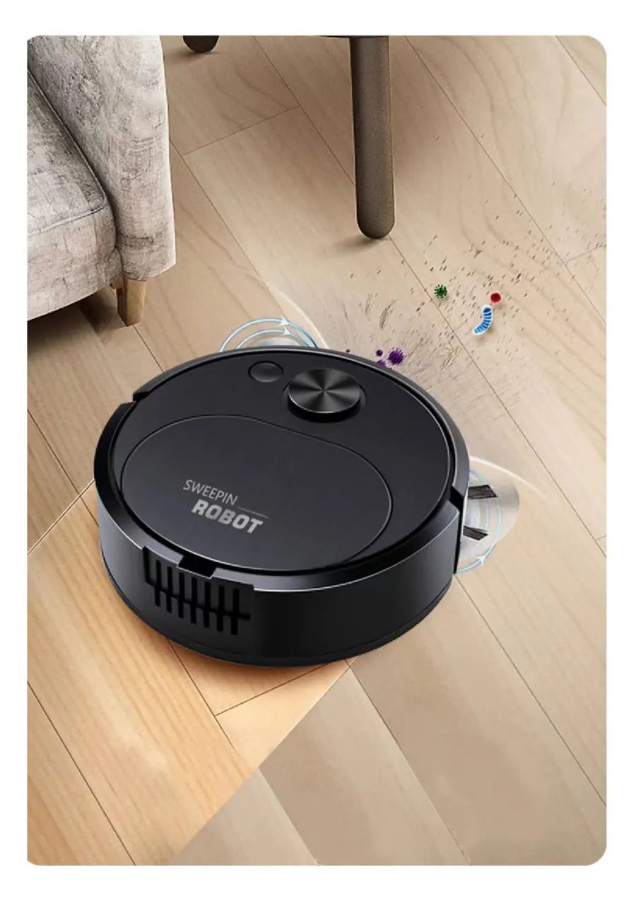 Mini Robot Vacuum Cleaner — 3-in-1 Sweep, Mop & Vacuum, 1500Pa, USB Charging, 20-Min Runtime