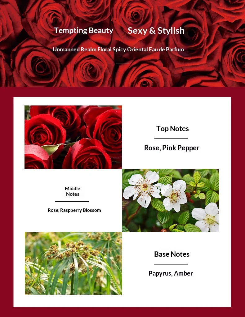 Rose Pheromone Perfume Spray for Women 50ml – Long-Lasting Floral EDP