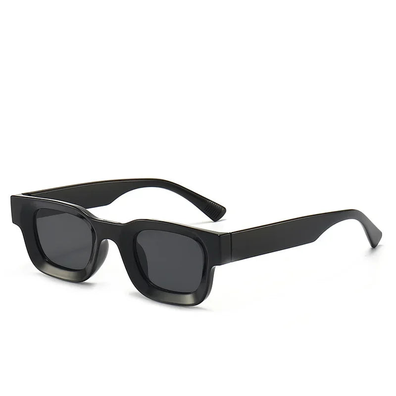 Small Rectangle Thick Frame Sunglasses | UV400 Unisex Square Shades for Men & Women