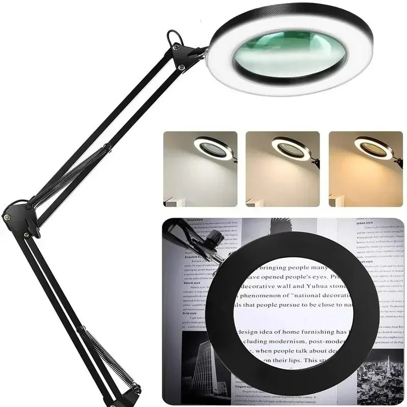 72-LED Illuminated Magnifier with 3-Color Lighting