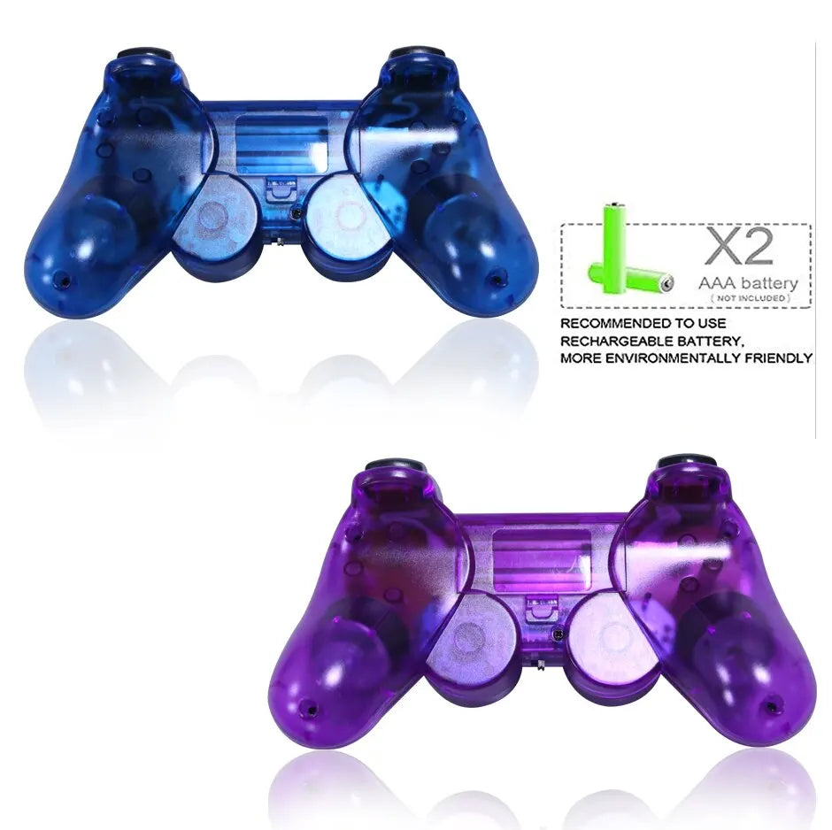 2.4G Wireless PS2 Gamepad – Dual Vibration Joystick Controller for PC & USB