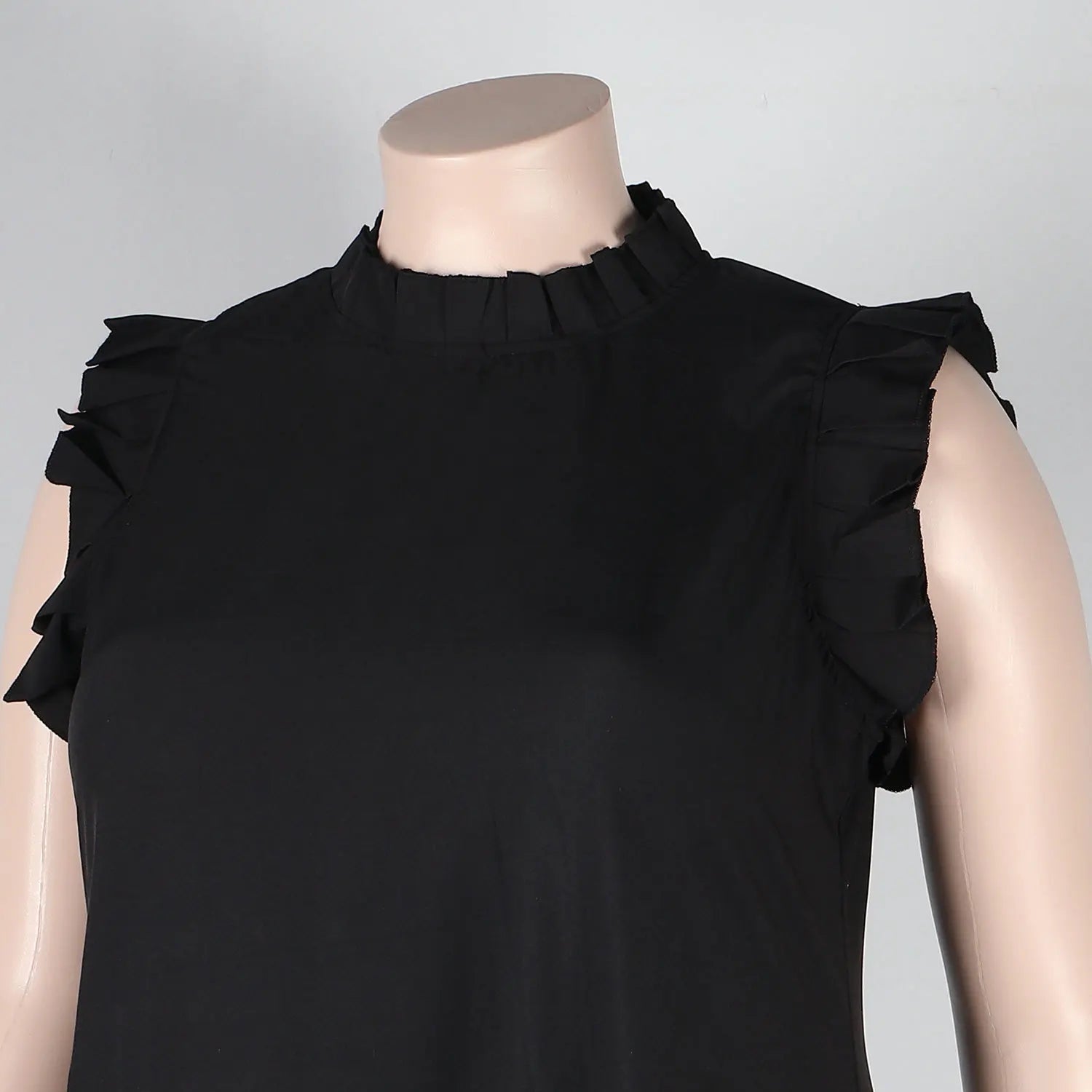 Sleeveless Ruffles A-Line Loose Elegant Maxi Dress — Casual Splice Sexy Long Dress