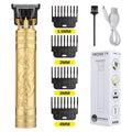 FKIV T9 Retro Hair Clipper Set – Wet/Dry, USB Fast Charge, 60-Min Runtime, 100-240V