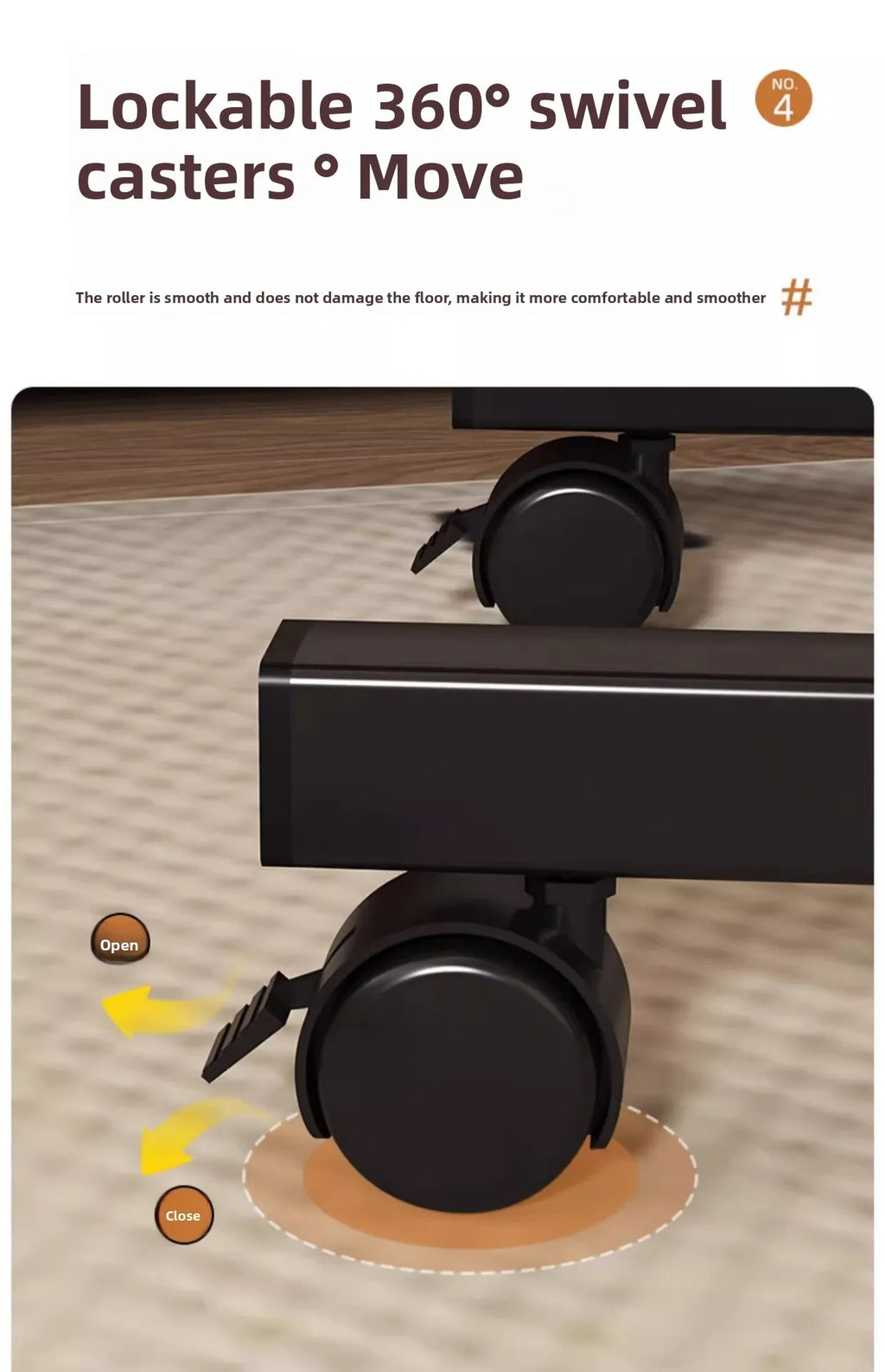 Bedside Laptop Holder & Reading Desk — Portable Bedside Table Board for Writing, Office & Computer Use