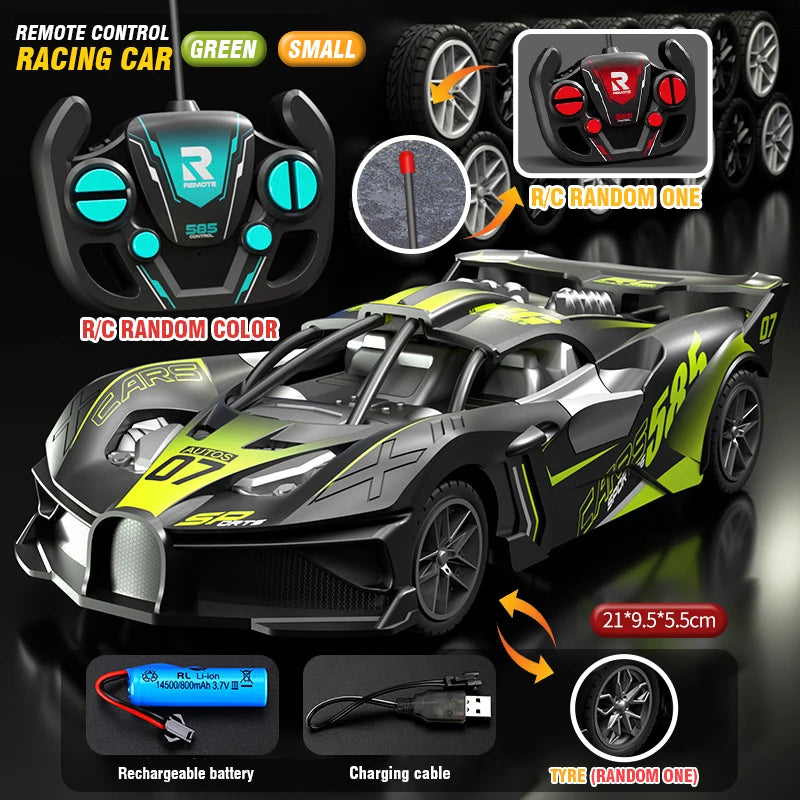 1/18 Scale RC High Speed Drift Sports Car – Remote Control Racing Model for Boys & Kids