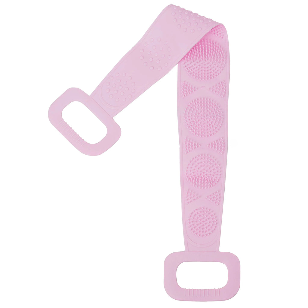 Silicone Body Scrubber Bath Brush – Extra Long Strip & Handle for Easy Back Exfoliating