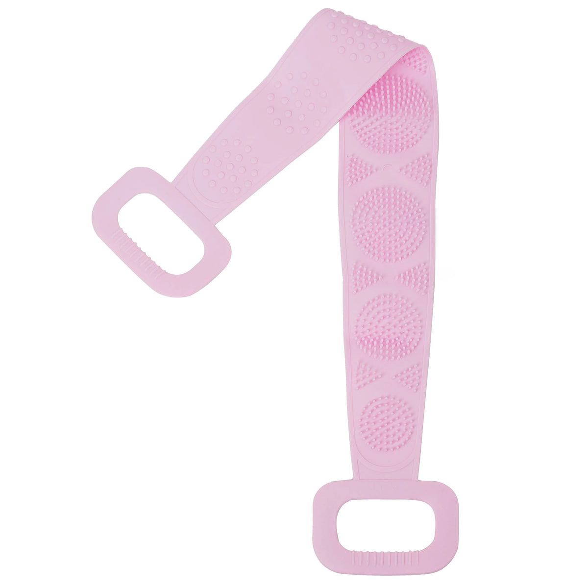 Silicone Body Scrubber Bath Brush – Extra Long Strip & Handle for Easy Back Exfoliating