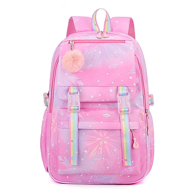 Custom Print Nylon Backpack – Laptop School & Travel Bag for Women