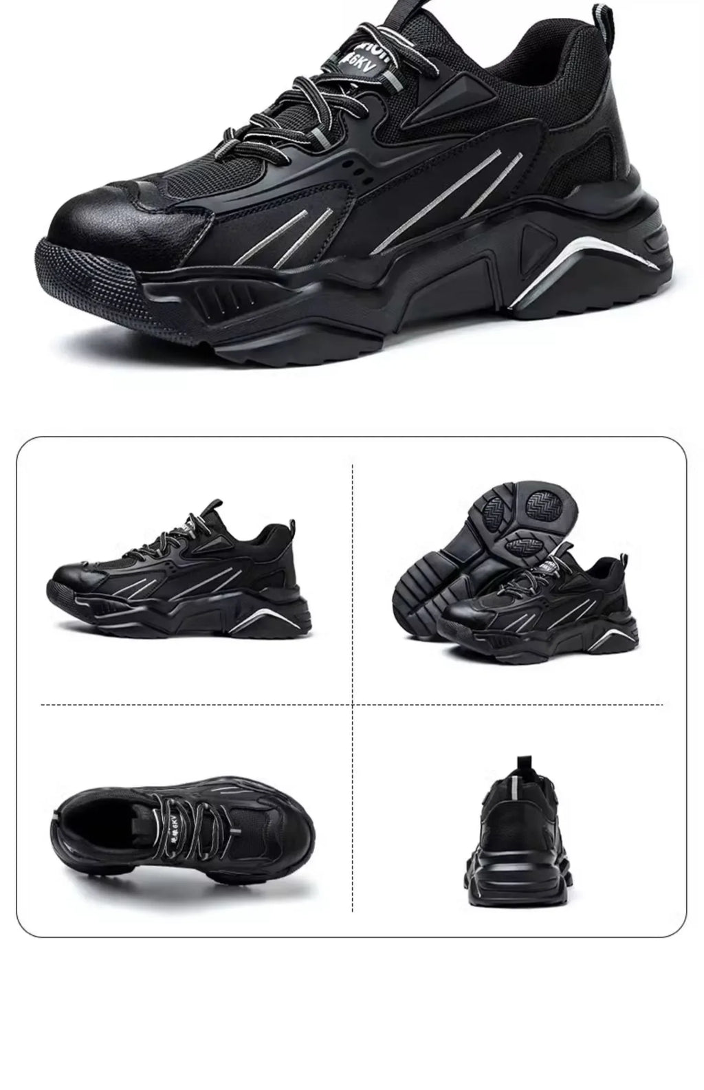 Steel Toe Safety Sneakers – Kevlar Anti-Puncture Insulated Work Shoes