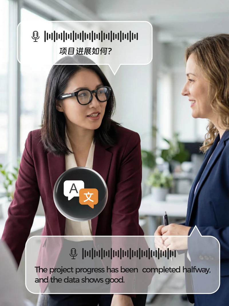 Lenovo AI Smart Glasses — 8MP HD Camera, 4K, AI Translation, Bluetooth Calling & Music