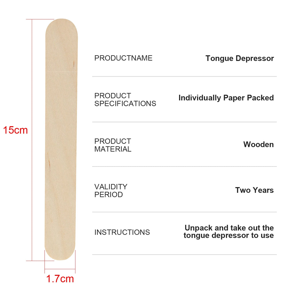 Disposable Wooden Waxing & Tattoo Sticks — Multi-Pack