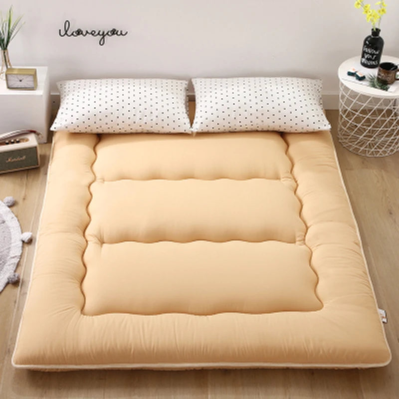 Foldable 7cm Tatami Floor Mattress – Thick Futon Sleeping Pad, Single & Double, Dorm & Home Nap